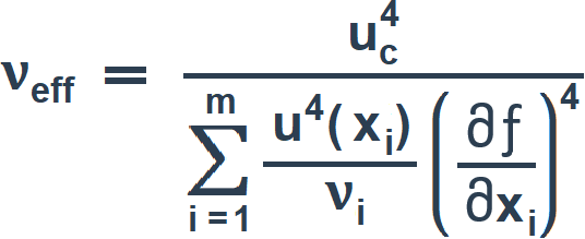 Формула расчета эффективного числа степеней свободы