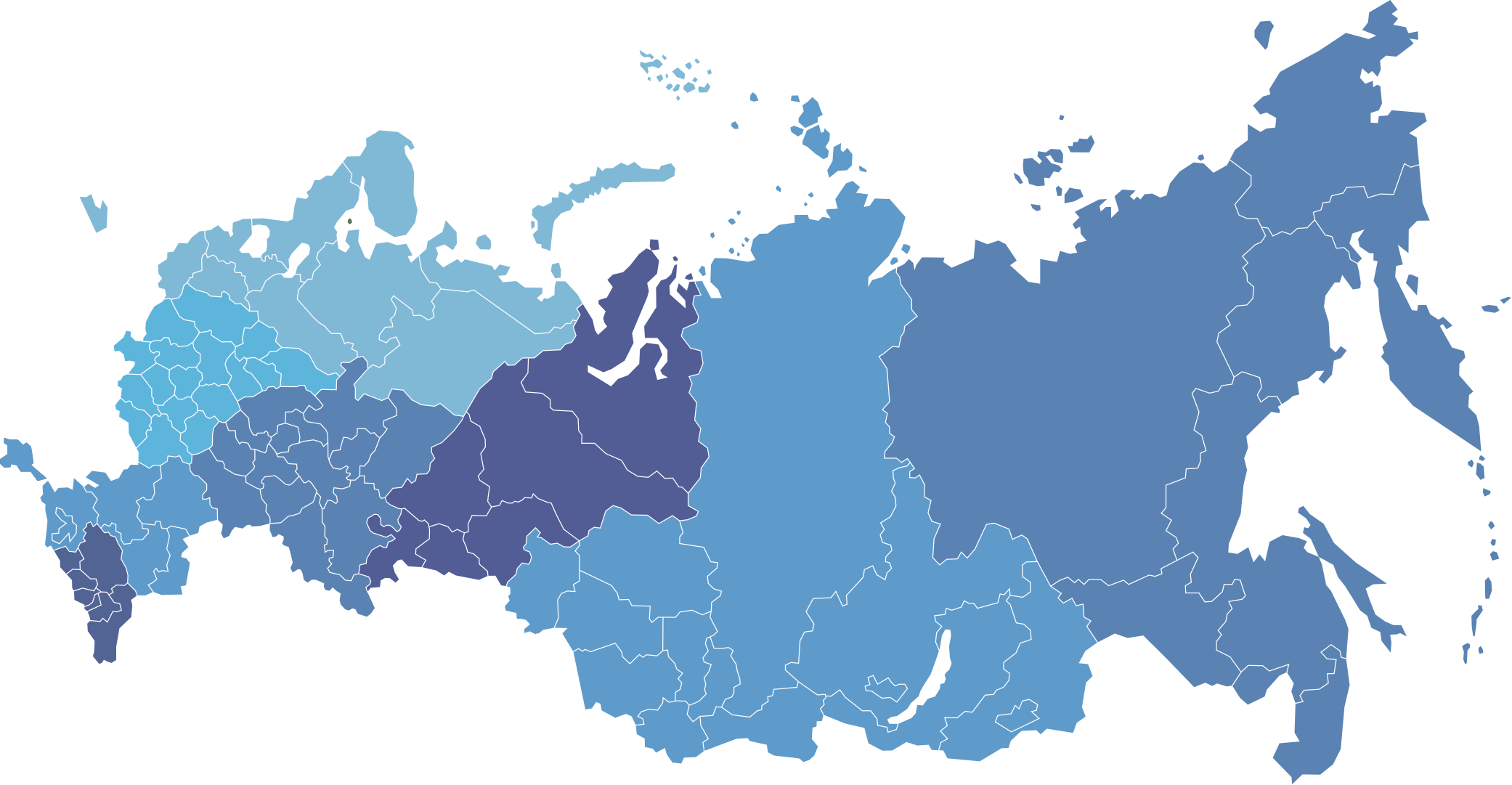 Карта россии круглая